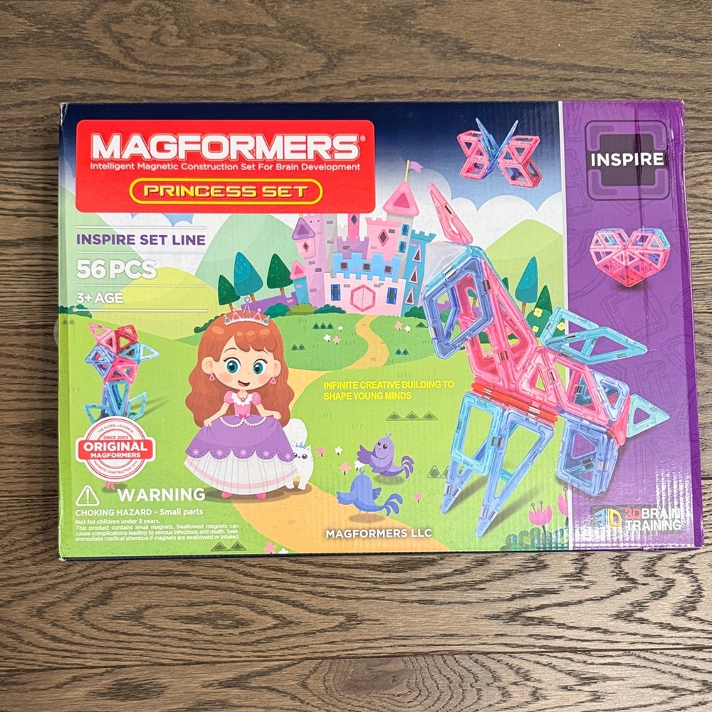 NEW Magformers Princess Set - 56 Piece Magnetic Building Toy